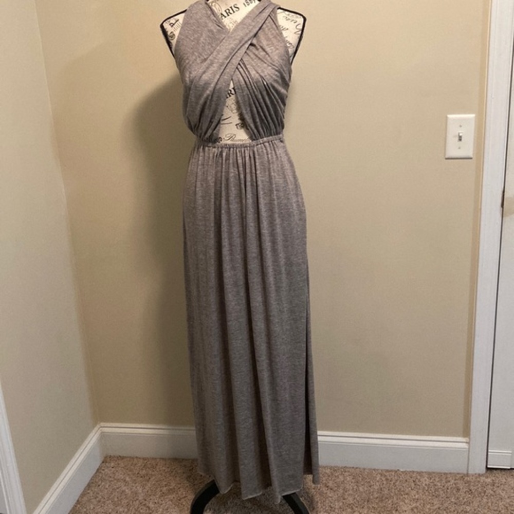 FINAL $ Ark & Co cut out mid section front & back maxi dress Sz S